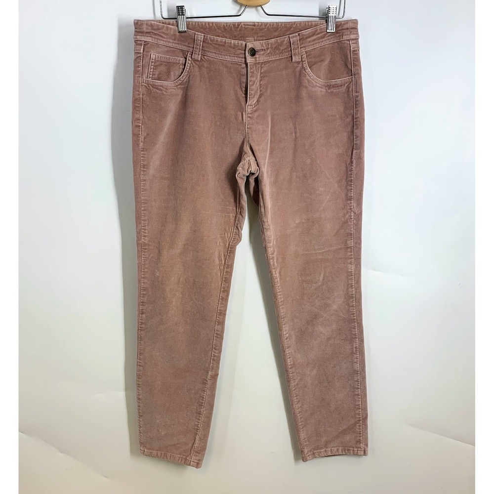 Garnet Hill Womens Rose Corduroy‎ Pants Casual Everyday Comfort Size 10